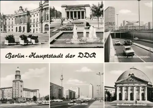 Berlin Kommode Autotunnel - Alexanderplatz Karl-Marx-Allee c1973