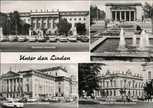 Berlin Humboldt Universität, Mahnmal,  Linden /  Deutsche Geschichte 1972