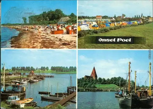 Ansichtskarte Poel Strand Schwarzer Busch, Timmendorf, Kirchdorf Hafen 1976