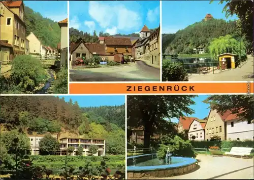 Ziegenrück/Saale Drebabach Straße  Pakaer Straße, Platz der Jugend c1978