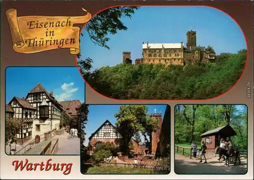 Ansichtskarte Eisenach Wartburg 1995