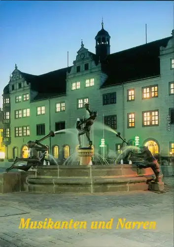 Ansichtskarte Torgau Marktbrunnen 1995