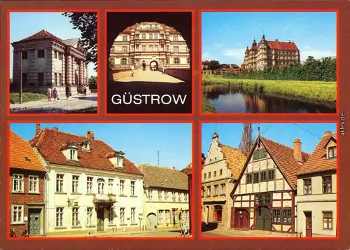 Güstrow Torhaus, Schloß, Heimatmuseum, Georg-Friedrich-Kersting-Haus 1989