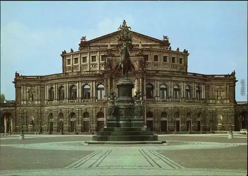 Ansichtskarte Altstadt-Dresden Semperoper 1986