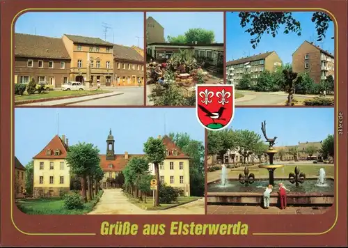 Elsterwerda  Eiscafé, Straße des aufbaus, Oberschule Elsterbrunnen 1995
