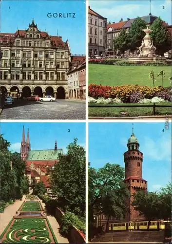 Görlitz Zgorzelec Rathaus,Platz Befreiung Ochsenbastei Reichenbacher Turm g1981