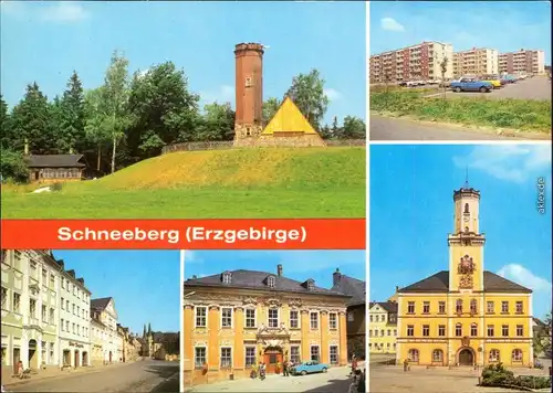 Schneeberg (Erzgebirge) Keilberg, Neubaugebiet, Ernst-Schneller-Platz,    1981