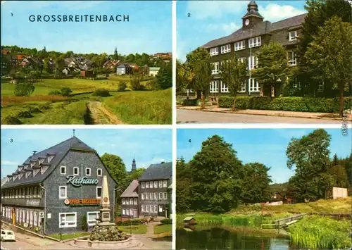 Großbreitenbach  Polytechnische Oberschule  Karl-Marx-Platz, Grundschule 1976
