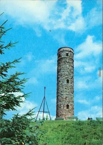 Ansichtskarte Vesser-Suhl Adlersberg mit neuem Turm 1977