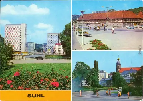 Suhl Wilhelm-Pieck-Straße, Waffenmuseum, Interhotel Thüringer-Tourist 1977