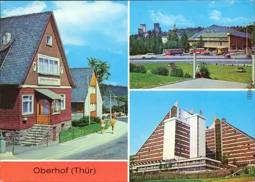 Oberhof (Thüringen) Jugendherberge Edger André, Platz des Friedens 1980