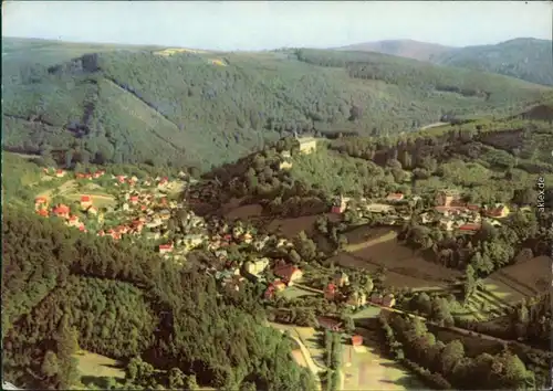 Ansichtskarte Schwarzburg Panorama-Ansicht, Trippsteinblick 1969