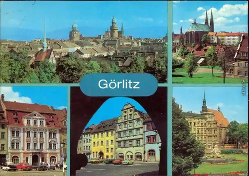 Görlitz Zgorzelec  Information Leninplatz, Untermarkt, Platz der Befreiung g1981