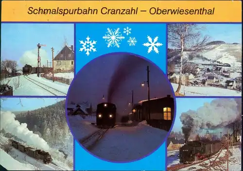 Ansichtskarte  Schmalspurbahn Cranzahl-Oberwiesenthal ccc 1984