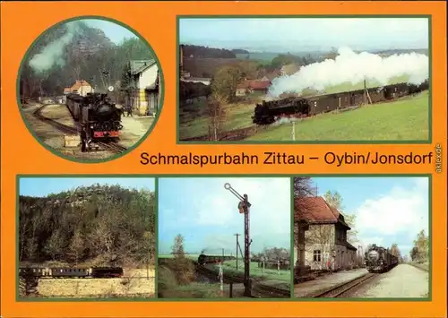Ansichtskarte _Sachsen allgemein Schmalspurbahn Zittau-Oybin 1984