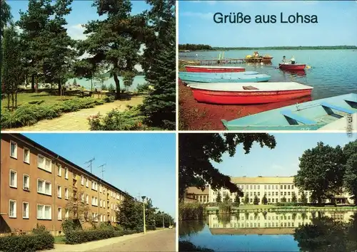 Koblenz Lohsa Łaz Strandbereich Silbersee, Karl-Marx-Straße, Oberschule 1988