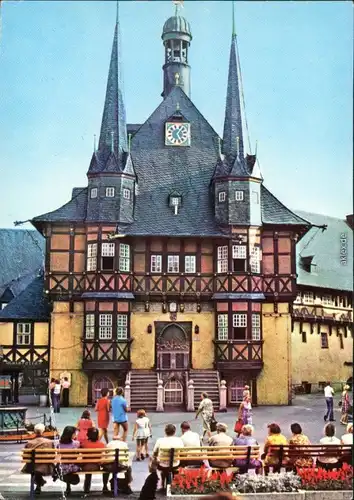 Ansichtskarte Wernigerode Rathaus 1980