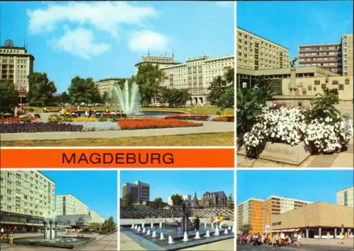Magdeburg   Karl-Marx-Straße/Ostendorfer Straße  Julius-Bremer-Straße 1979