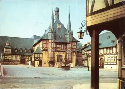 Ansichtskarte Wernigerode Rathaus 1979