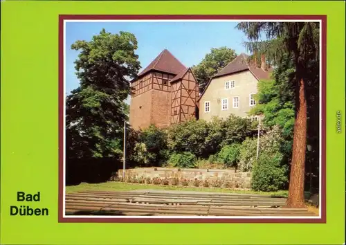Bad Düben Burg Düben (Dibni) mit Heimatmuseum und Freilichtbühne 1980