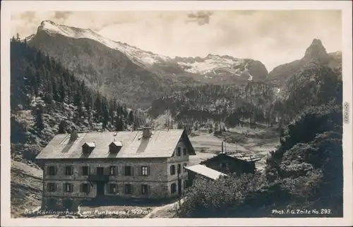 Ansichtskarte Berchtesgaden Partie am Kärlingerhaus am Funkensee 1932 