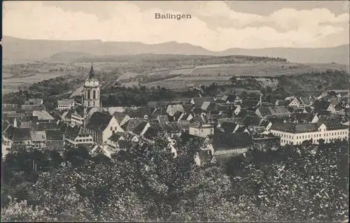 Ansichtskarte Balingen Panorama-Ansicht 1942