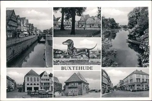 Ansichtskarte Buxtehude Mehrbild: Straßenansichten 1958 