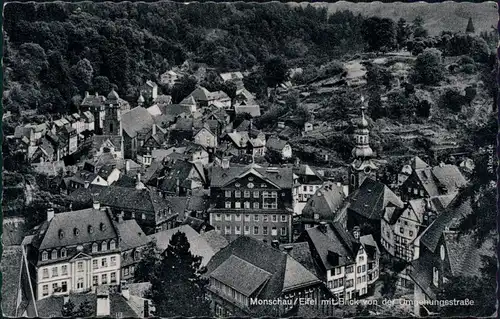 Ansichtskarte Monschau/Eifel bis 1918 Montjoie Panorama-Ansicht 1962