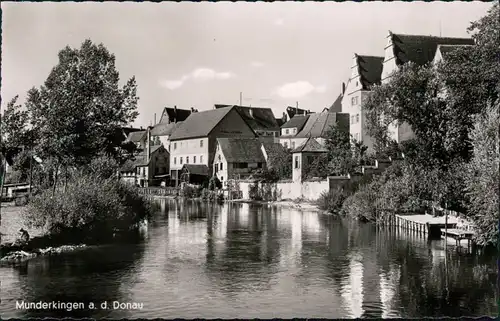 Ansichtskarte Munderkingen Ortsmotiv an der Donau 1968