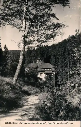 Ansichtskarte Ostrau-Bad Schandau FDGB-Heim Schrammsteinbaude 1963