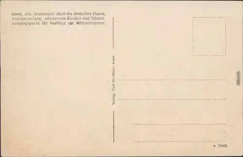 Ansichtskarte Soest Partie an der Marktstraße 1924 