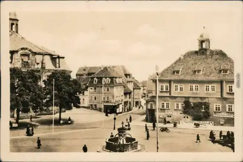 Ansichtskarte Waltershausen Marktplatz 1956 