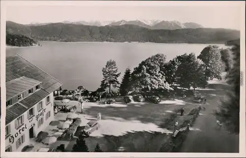 Ansichtskarte Urfeld-Kochel am See Hotel zur Post und Jäger am See 1939 