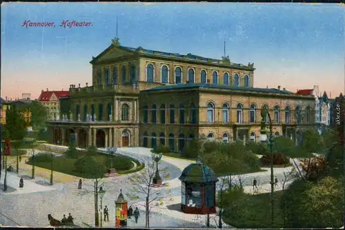 Ansichtskarte Hannover Hoftheater - Kiosk 1914 