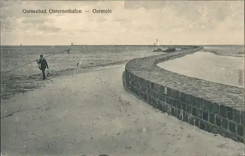 Osternothafen (Ostswine Swinemünde Warszów Świnoujście Fischer   Ostmole 1917