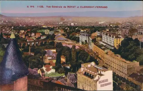Ansichtskarte Clermont-Ferrand Stadt - Restaurant Richelieu 1926 