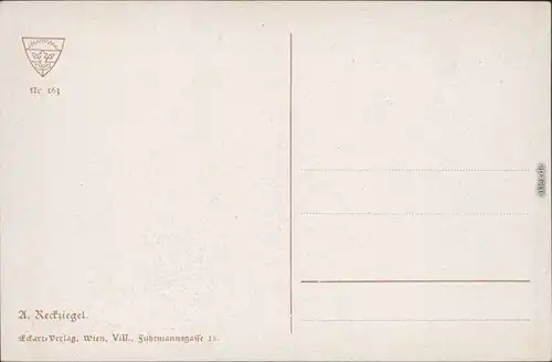 Ansichtskarte Melk Künstlerkarte - Schulverein: Stadt 1918 