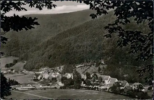 Ansichtskarte Sieber (Herzberg am Harz) Panorama-Ansicht, Hotel Zum Pass 1956