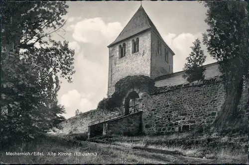 Ansichtskarte Mechernich Alte Kirche 1959