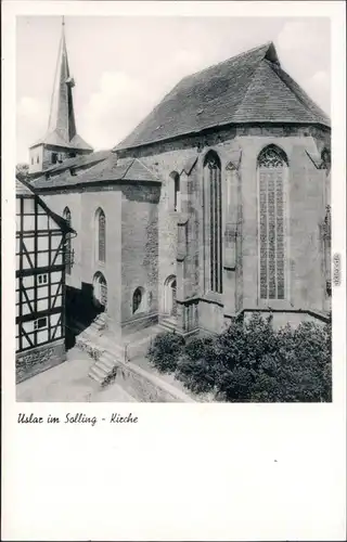 Ansichtskarte Uslar Kirche 1956