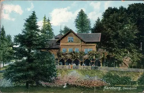 Ansichtskarte Bad Harzburg Partie an der Sennhütte 1913 