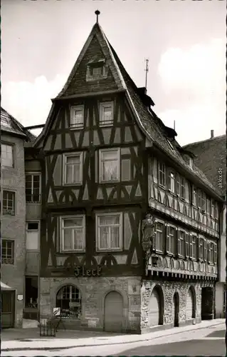 Ansichtskarte Bensheim Fachwerkhaus am Marktplatz 1967