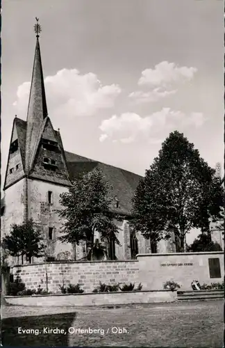Ansichtskarte Ortenberg Evang. Kirche 1965