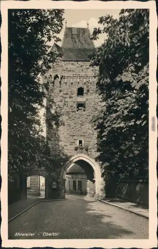 Ansichtskarte Ahrweiler-Bad Neuenahr-Ahrweiler Obertor 1934