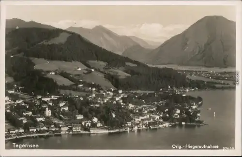 Ansichtskarte Tegernsee (Stadt) Luftbild 1954
