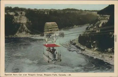 Niagara Falls (Ontario) über den Niagarafälle / Niagara Falls (Canada) 1950