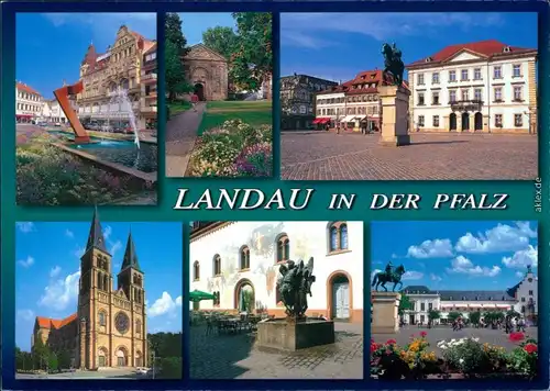 Landau in der Pfalz Brunnen, Denkmal, Kirche, Brunnen-Plastik 1990