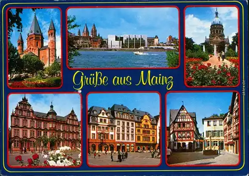 Ansichtskarte Mainz Stadtteilansichten 1996