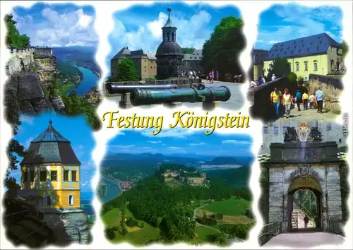 Ansichtskarte Königstein (Sächsische Schweiz) Festung Königstein 1995