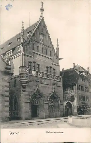 Ansichtskarte Bretten Melanchthonhaus 1918